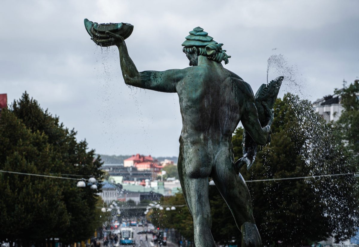 The statue of Poseidon in Gothenburg