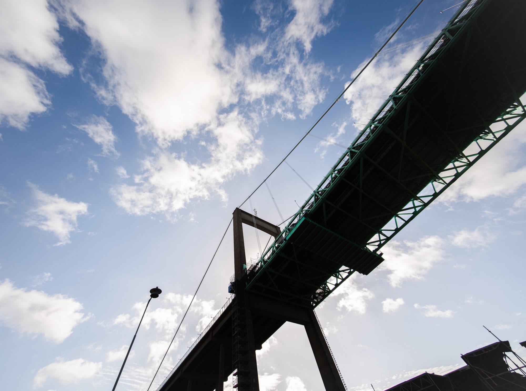 Bridge with blue sky