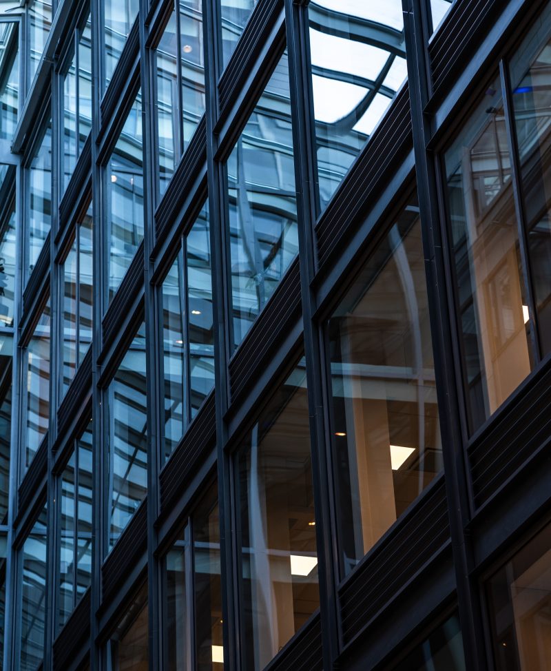 Windows in Mannheimer Swartling's office in Stockholm