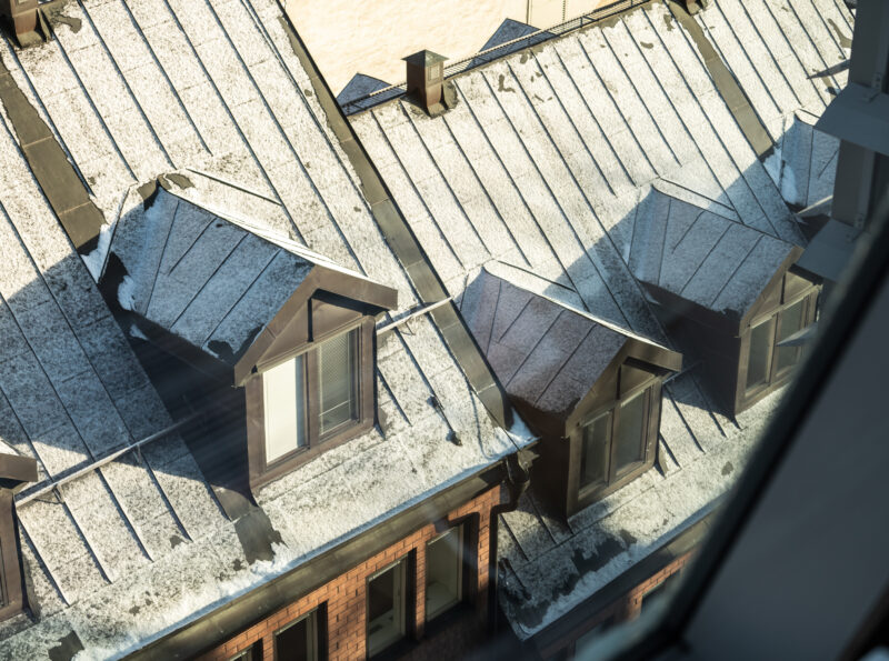 Picture of roof taken from above