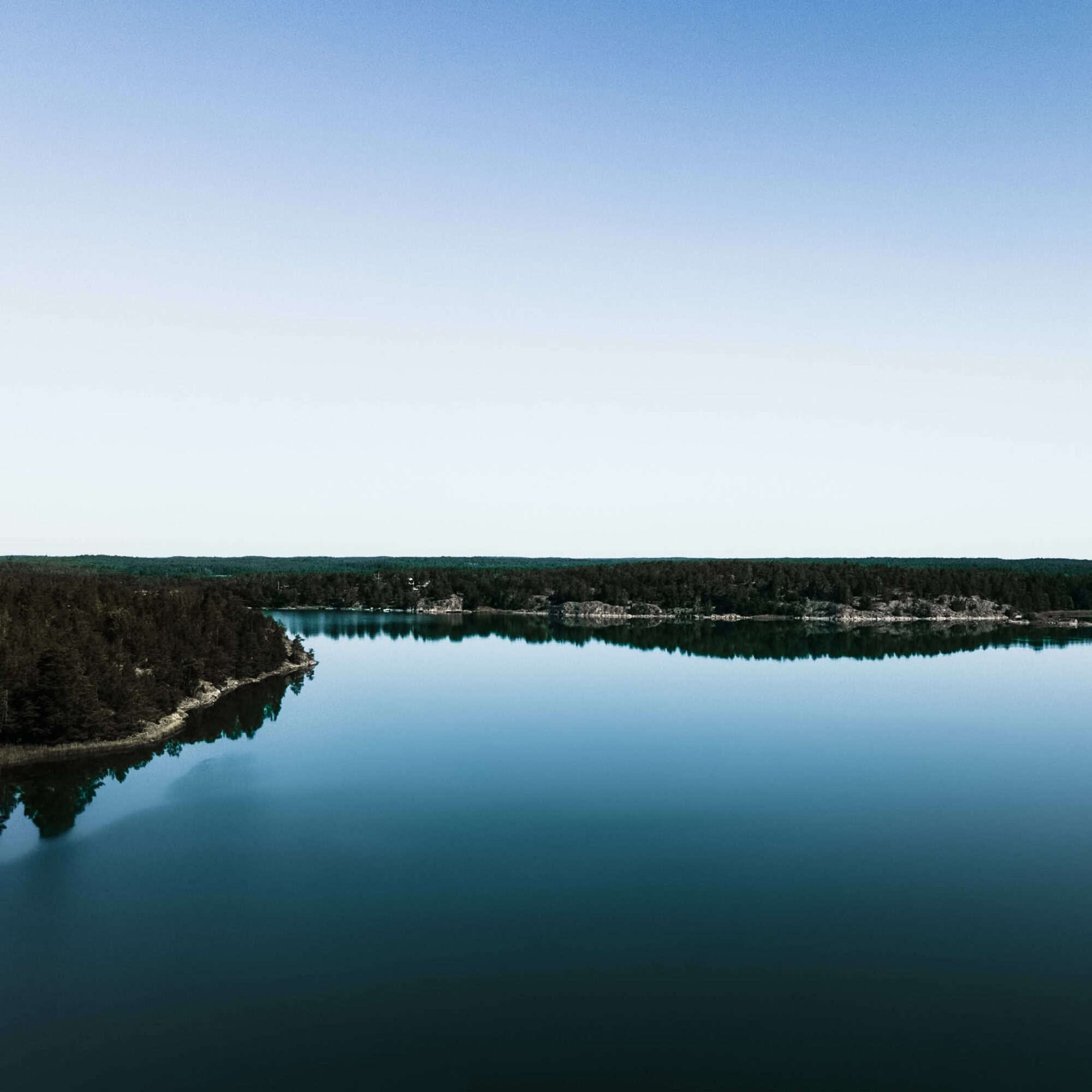 Water and blue sky