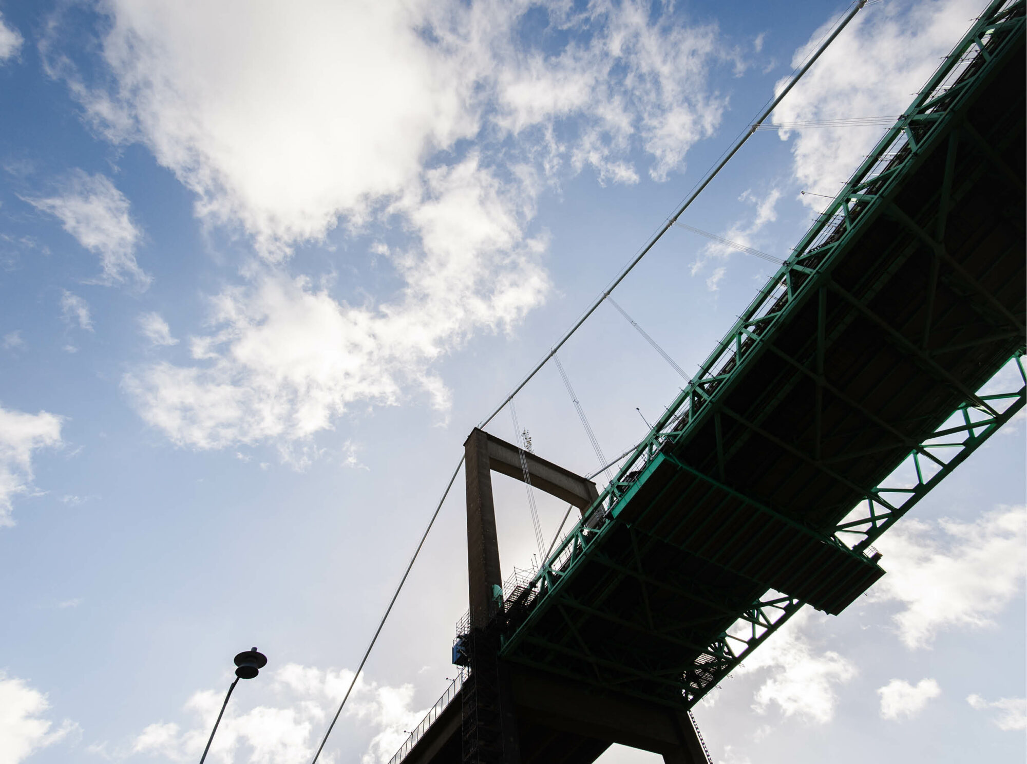 Bridge under blue sky